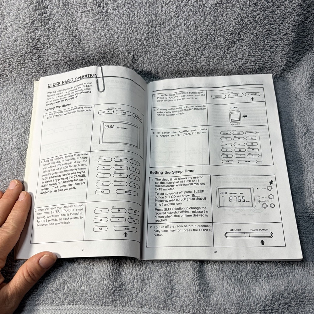Sangean ATS 818 Acs Manual Vintage 381A304 - Picture 3 of 3